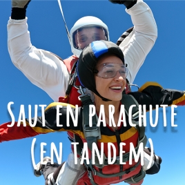 Saut en tandem parachute